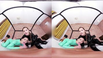 Czech VR Fetish 231 - Overall Latex Threesome