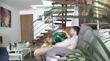 Banging body maid also sells things with blowjob as a plus